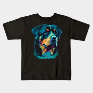 Majestic Rottweiler Pop Art Kids T-Shirt